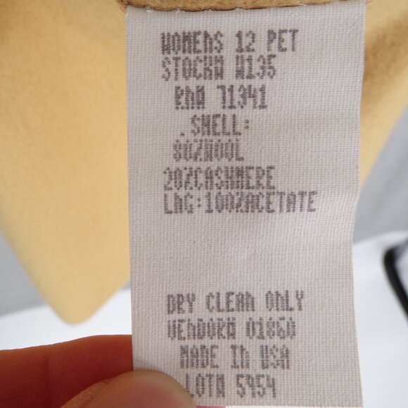 L.L. Bean Vintage Women's Blazer Jacket Wool/Cashmere Size 12P Two Button USA - Picture 9 of 9